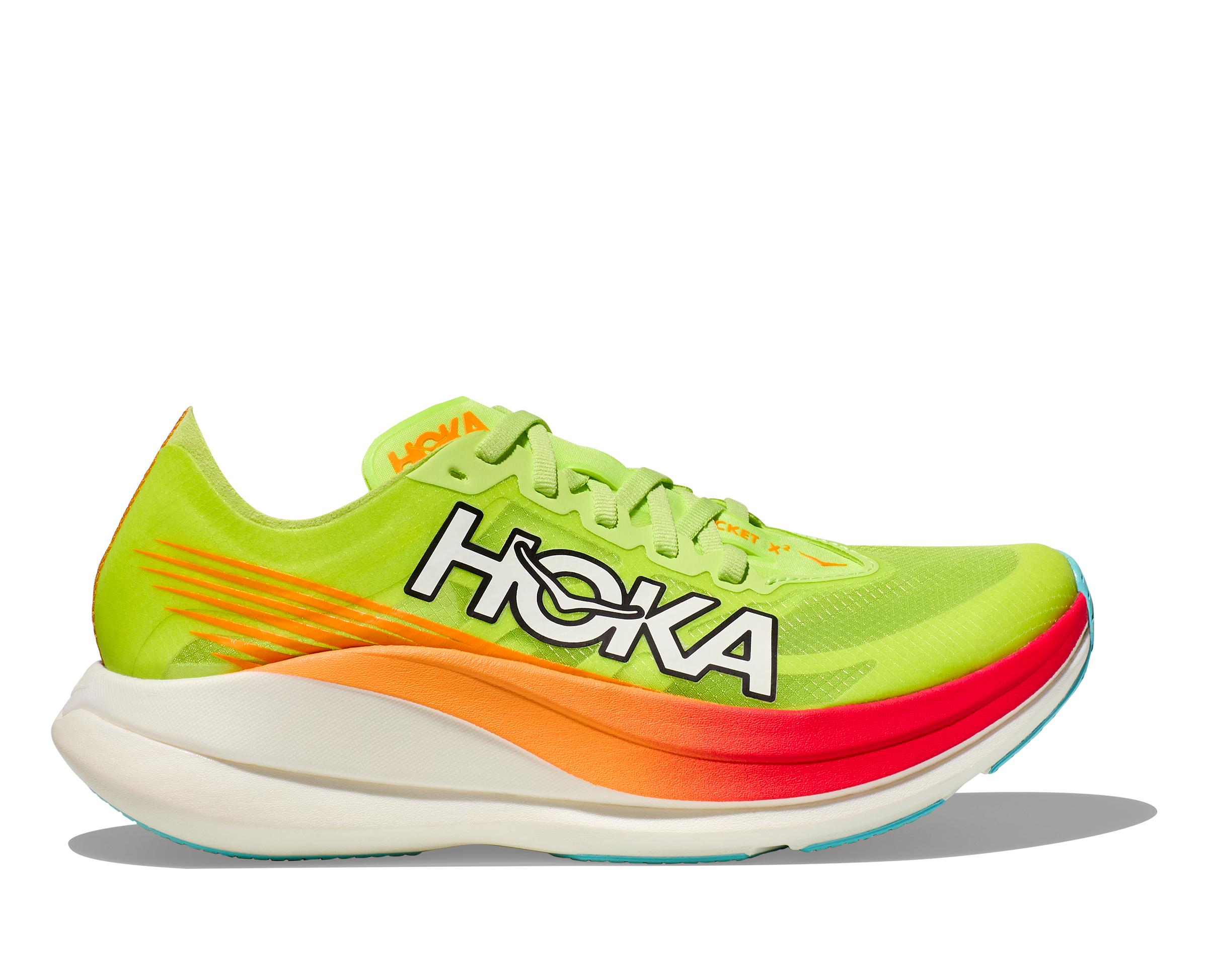 Hoka All Gender ROCKET X 2 LETTUCE / SOLAR FLARE