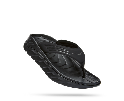 Hoka Men's ORA RECOVERY FLIP BLACK / DARK GULL GRAY